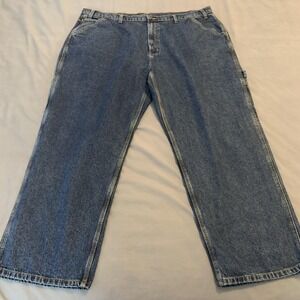 RK Brand Carpenter Jeans‎ Mens 46x30 Blue Relaxed Straight Leg Denim Workwear